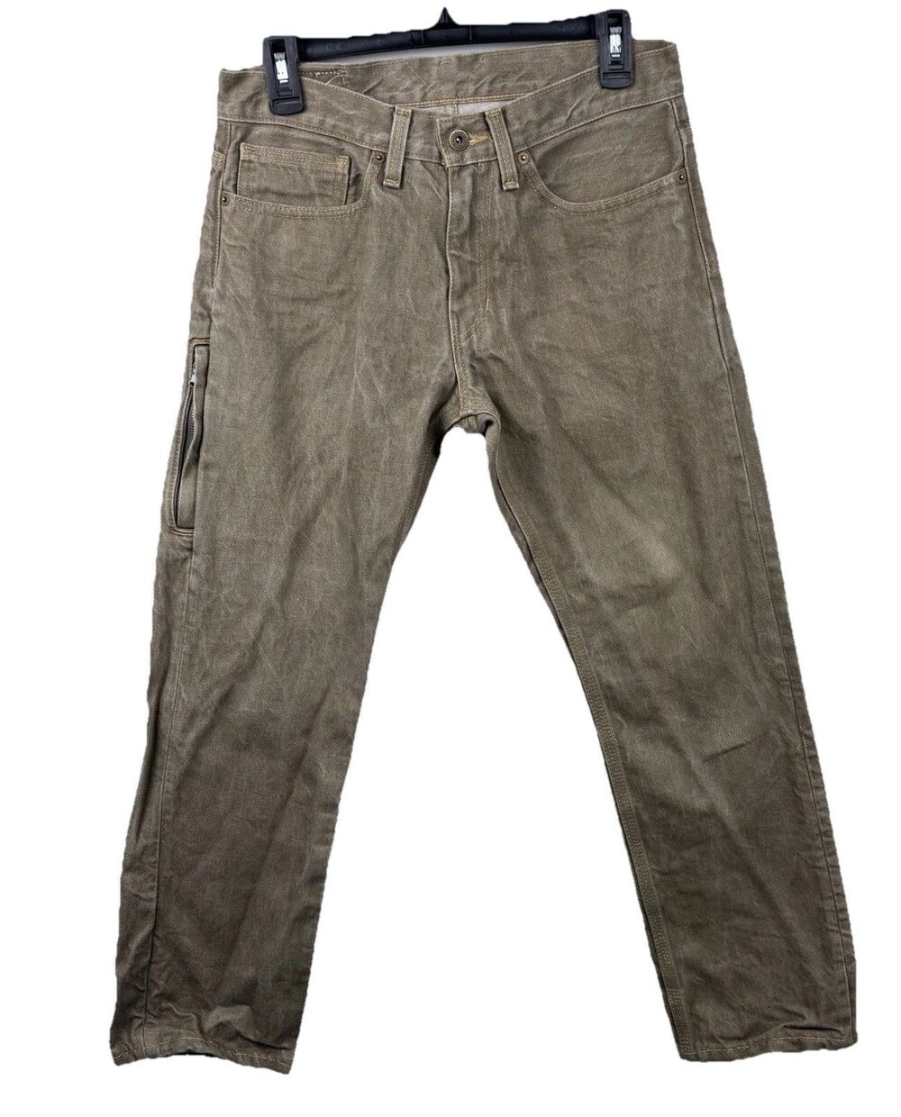 Levi's 514 Jeans 31x28 - Straight Fit Brown Tan With Extra Zipper Pocket